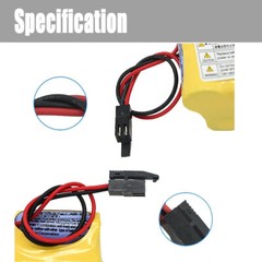 10X BR-2/3AGCT4A BR2/3AG BR2/3AGCT4A Battery for FANUC A98L-0031-0025 w/plug US