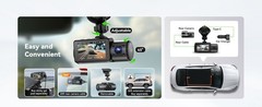 Vantrue N4 3 Channel 4K Dash Cam, 24 Hours Parking Mode, Support 512GB Max, USA