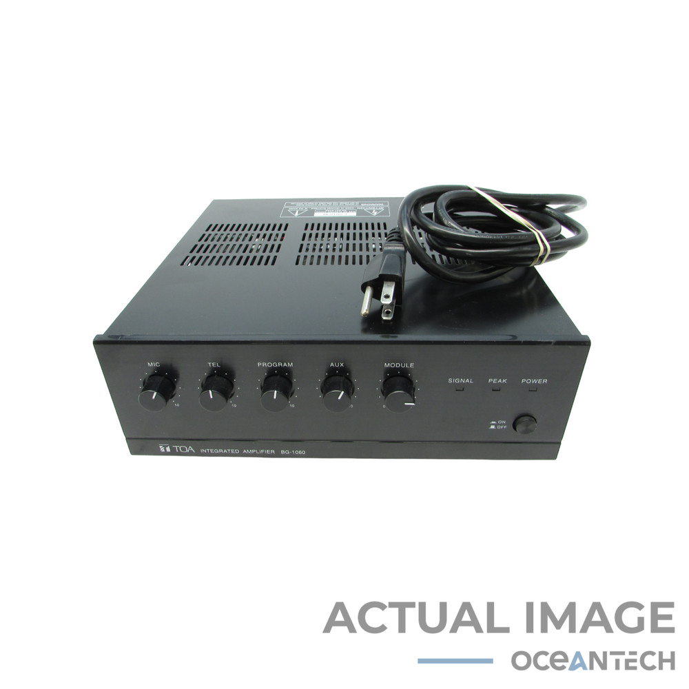 TOA BG-1060 60W 5-Channel Integrated Mixer Power Amplifier