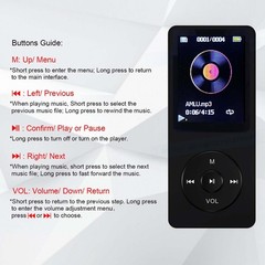 MP3 Player 32GB with Speaker Earphone Portable HiFi Lossless Sound MP3 Mini M…