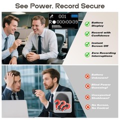 Mini Digital Voice Recorder – 1536Kbps Activated with Noise…