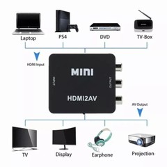 HDMI2AV Mini Converter HDMI To AV Adapter HDMI to RCA 1080P HD Video Audio