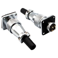 1/2/4Pc WS16 4Pin Panel Mount Electrical Wire Connector,Aviation Plug and Socket