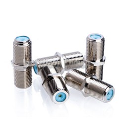 3 GHz F Type Female to Female F-81 Barrel Connector Coaxial Coupler Adapter LOT