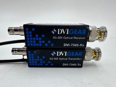 DVIGear DVI-7345 3G-SDI Fiber Optic Extender Set -USED 1 Year Warranty Included