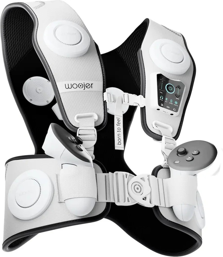 NB Woojer Vest 3 META WHITE Haptic Feedback For Gaming WJRV3-101NM