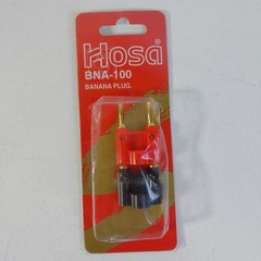 New 2 set Gold Plated Dual Banana Plug Connectors Red+Black Free Shipping