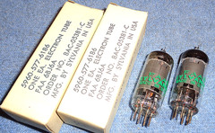 2 NOS Sylvania FAA 6BJ6A Vacuum Tubes – 1960’s Vintage RF Amplifier Pentodes