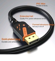 4K DisplayPort DP to HDMI Cable 60Hz 2160P 25.92Gbps HDR Audio Video Adapter PC
