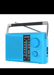 AM/FM Radio with Best Reception AC or Battery Operated Portable Radio with Big