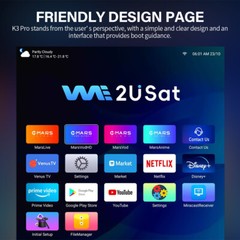 GENUINE We2uSat K3 Pro+ Android TV Box w/ Bluetooth Voice Remote & Wi-Fi 6