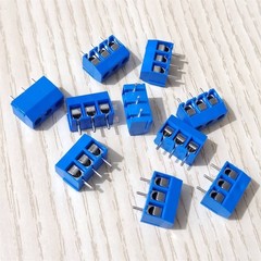 10pcs 3-Pin PCB Mount Screw Terminal Block 5mm Pitch Connector US