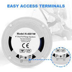 Marine Waterproof Outdoor Speakers 4inch 120W Car Stereo Speaker for ATV UTV