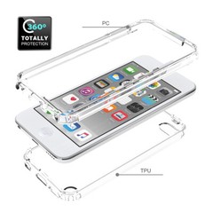 For Apple iPod Touch 7/6/5th Gen Gradient Clear Case Hybrid Shockproof Cover