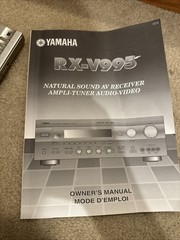 Yamaha RX-V995 Natural Sound AV Receiver w/ Remote Bundle Dolby Digital DTS