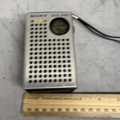 Vintage Sony TR-4100 Solid State AM 6 Transistor Pocket Radio Silver Hong Kong
