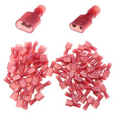 100/500Pcs 22-18 AWG Insulated Male Female Spade Terminals Crimp Wire Connectors