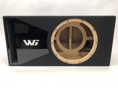 JL Audio 12W6v3 ported subwoofer box SPECIAL EDITION with black plexi port trim