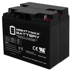 Mighty Max 2 Pack – ML22-12 12V 22AH SLA AGM Battery Replacement for UB12220