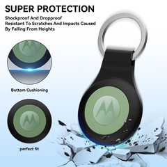 [6 Pack] for Moto Tag Holder Case with Black/Pink/Green/White/Blue/Red