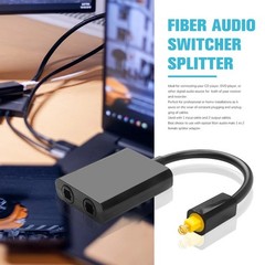 Toslink Optical Audio Splitter 1 In 2 Out SPDIF Digital Fiber Cable Adapter