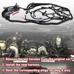 4L60E Wiring Harness Stand Alone for 1999-2006 LS SWAPS DBC 4.8 5.3 6.0 Engine..
