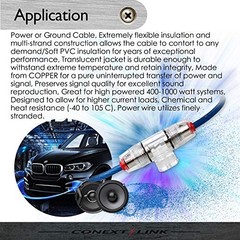Conext Link 15 FT 10 AWG GA Full Gauge Battery Power Cable Ground Wire Frost