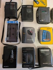 Huge Lot of Sony Walkman for Parts/Repair Cassette Players Recorders