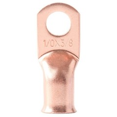 4 AWG Gauge Copper Lugs w/ BLACK & RED Heat Shrink End Ring Terminals Wire 20pcs