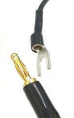 6 Feet Long Custom Ground Wire Plug Plated for Technics SL- Models B92 B250 B921