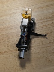 Genuine AT91 Cartridge Diamond Needle +Technics Style HEADSHELL Black