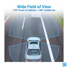 Dash Cam Dual Lens HD 1080P Car DVR Video Recorder G-Sensor Front Inside Camera