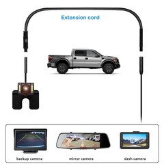 4 Pin 16.5Ft Dash Cam Rear View Backup Camera Reverse Car Recorder Cable Exte…