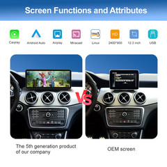 Wireless Carplay/Android Auto 12.3’Touch screen For Mercedes Benz NTG5.0 GLA CLA