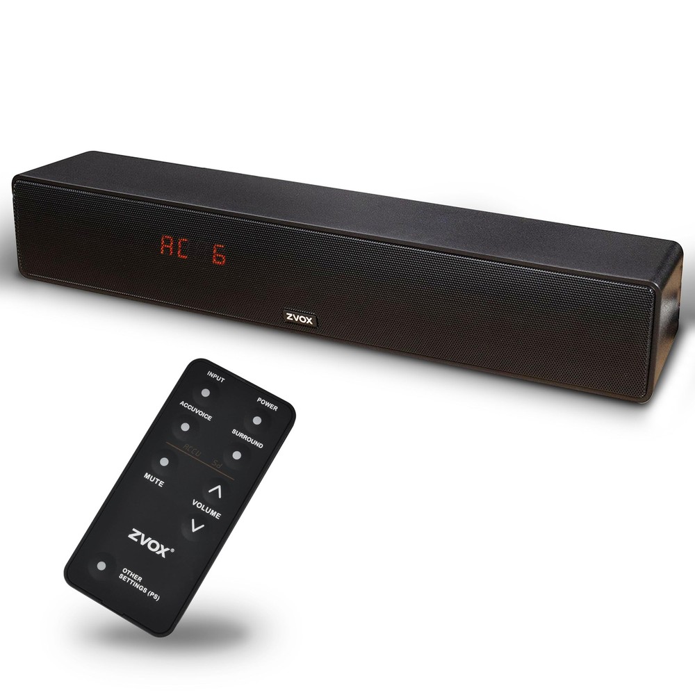 Sound Bar Dialogue Clarifying 17 Home Theater TV Speakers AV157 Black ZVOX Voice