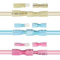 220x Waterproof Heat Shrink Spade Wire Connectors Electrical Crimp Terminals Kit