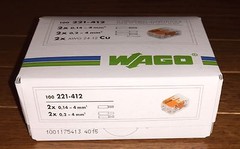 100 pcs WAGO 221-412 COMPACT Splicing Connectors 2 pole Lever Nuts FREE SHIPPING
