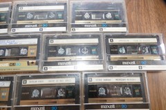 Lot of 10 Maxell High Bias Cassettes 90 Epilaxial – Used