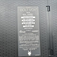 TiVo Bolt 1000GB DVR Receiver Model TCD849000V w/ Remote Control