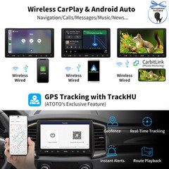 ATOTO S8 MS 9in QLED 1280×720 Android 2Din Car Stereo 4G+32G GPS Tracking 4G LTE