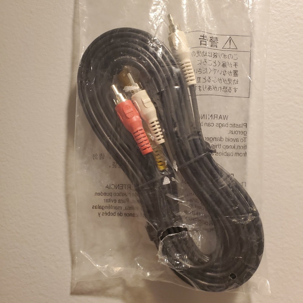 RCA Component • Stereo Analog Audio / Video Cable 2-RCA Male to Male, 5ft 5X YRW