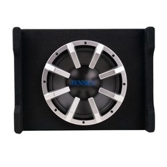 Jensen JW10A 10″ 100 Watts RMS Subwoofer with Vented Enclosure and Built-In Amp