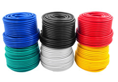 14 Gauge 6 Color AWG Wire Combo (50 Ft Red Black Blue Yellow Green White) CCA Co
