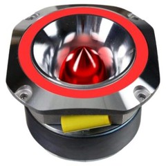 Audiopipe ATR4053RED 4″ Aluminum Super Tweeter (Red), 400W Max (1pc)