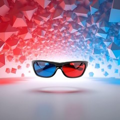 1Pcs Black Adult Frame Red Blue 3D Glasses for Dimensional Anaglyph…