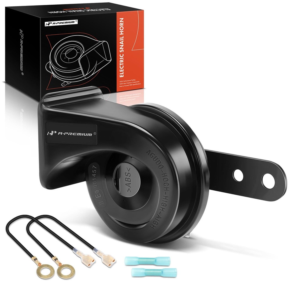 Universal Electric Snail Horn 12V 110dB Loud Metal ABS 80mm Car Motorcycle Truck