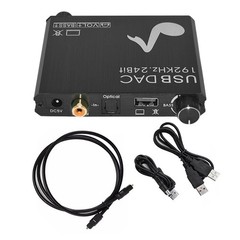 Aluminium Alloy 24-Bit 192 kHz Optical Digital To Analog Audio Converter Host