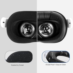 Face Cushion Pad for Meta Quest 2 VR Facial Interface Replacement PU Leather