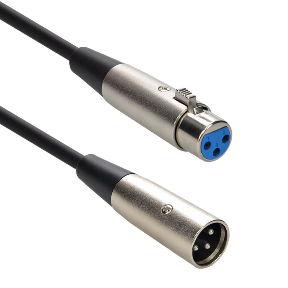 15 Pack of 10Ft XLR 3P Male/Female Balanced Audio Microphone Cable