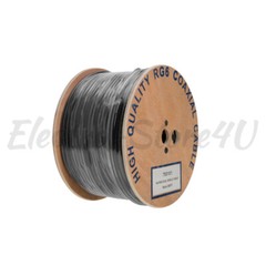 RG6 Coaxial Cable Dual Shield Direct Burial Bulk 18AWG Coax Wire Satellite